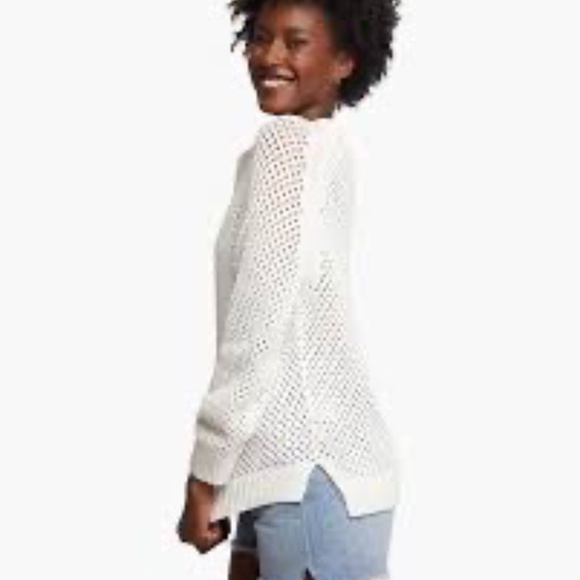 ABLE Cream Open Knit Cotton Sweater Women’s XS - Picture 3 of 9